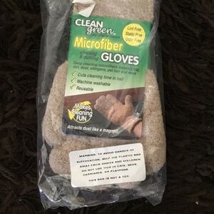 Microfiber Cleaning Gloves - Tan